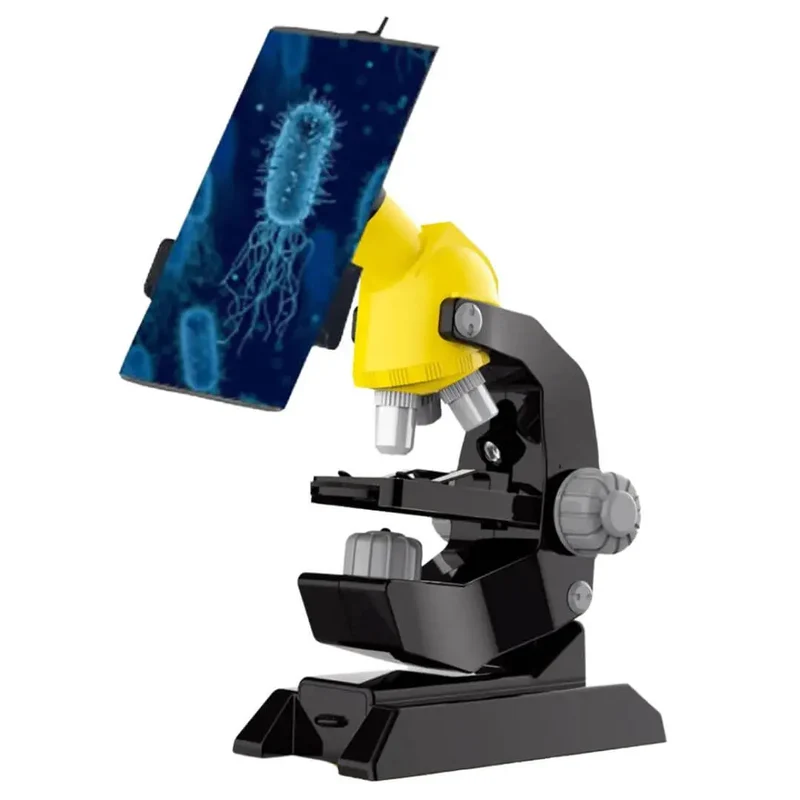 Microscope Optique Enfant 1200X avec Support Téléphone – Dès 8 Ans