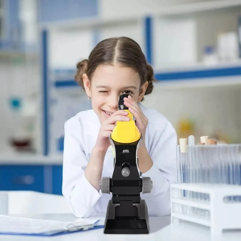 Microscope Optique Enfant 1200X avec Support Téléphone – Dès 8 Ans