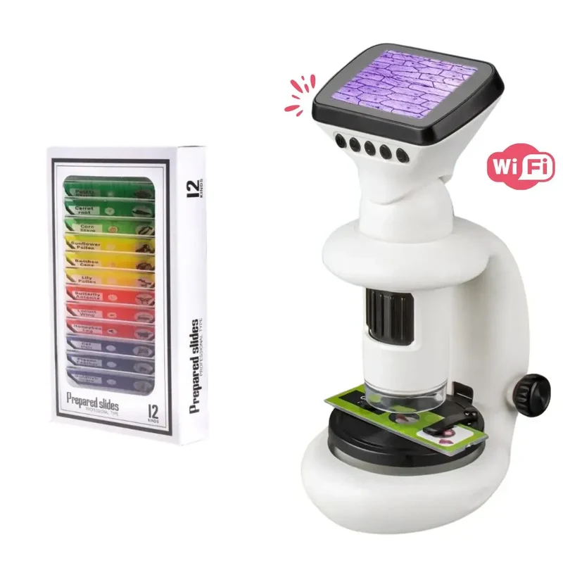 Microscope Électronique Enfant avec Écran HD & WiFi – Dès 6 Ans