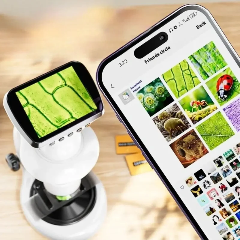 Microscope Électronique Enfant avec Écran HD & WiFi – Dès 6 Ans