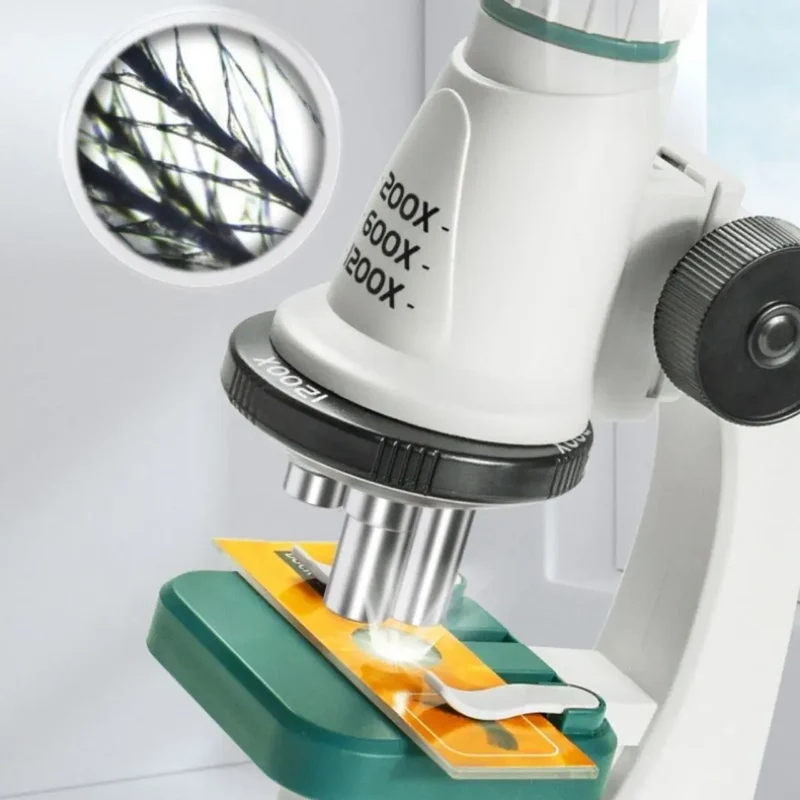 Microscope Optique Enfant Éducatif 12 Lames Préparées – Dès 6 Ans