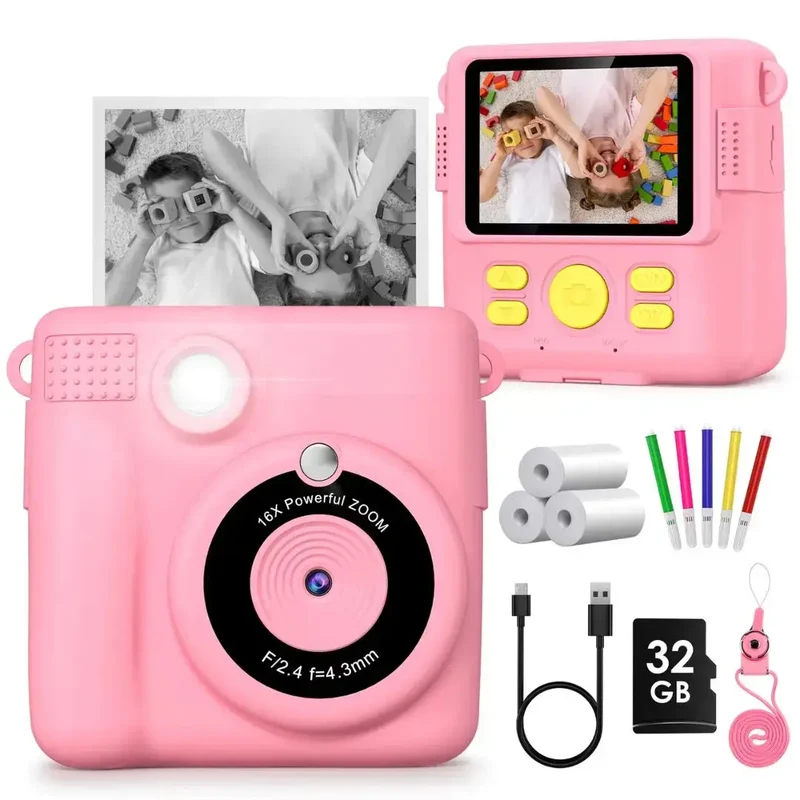 Appareil Photo Instantané Enfant Rose - SnapKid™