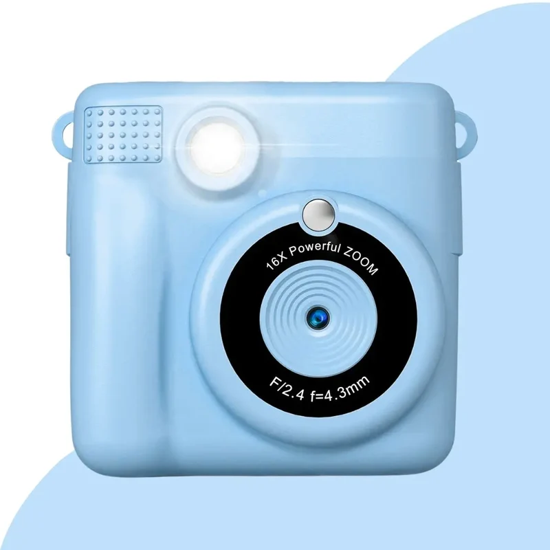 Appareil photo instantané enfant bleu- SnapKid™