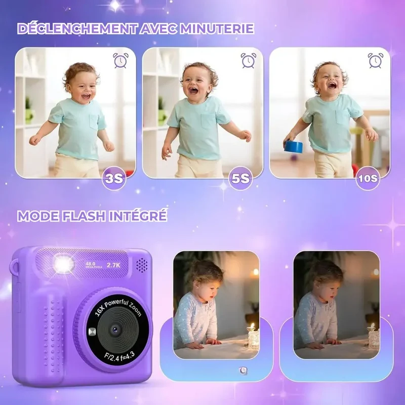 Appareil photo instantané enfant impression thermique - PixiPlay™