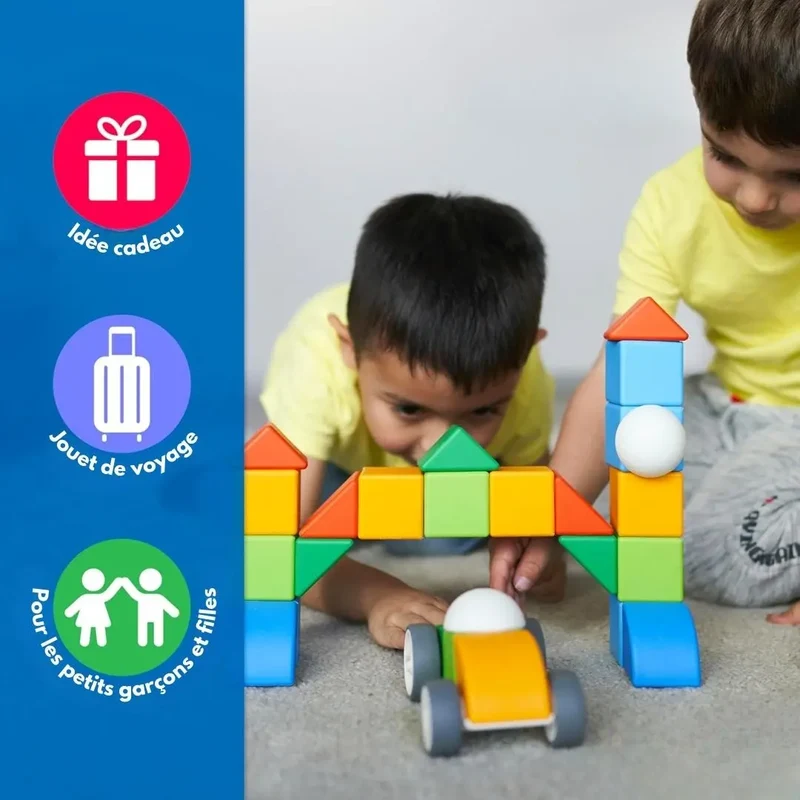 Jeu de construction magnétique rotatif 360° – Magnetic Blocks™
