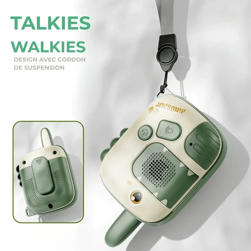 Talkie Walkie Enfant Dinosaure avec Portée 1000m - DinoWave™