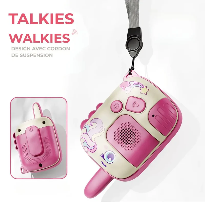 Talkie Walkie Enfant 1000m Portée – PonyTalk™