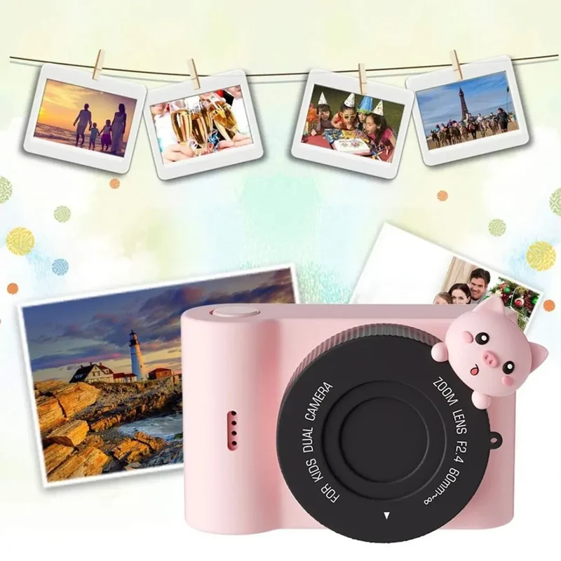 Appareil Photo Enfant Rose Cochon – DreamPix Piggy™