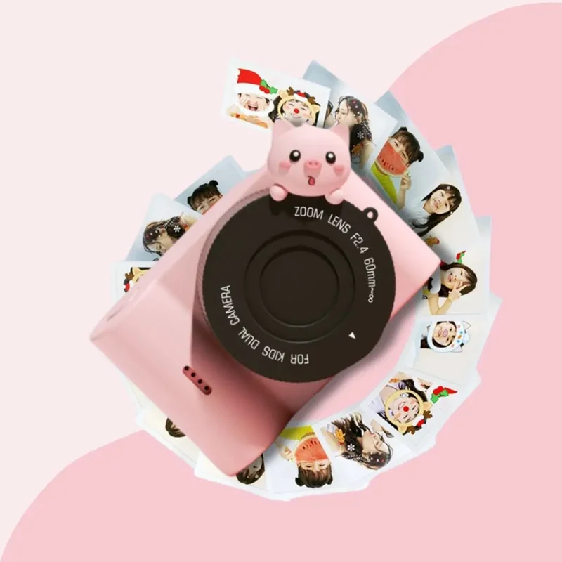 Appareil Photo Enfant Rose Cochon – DreamPix Piggy™