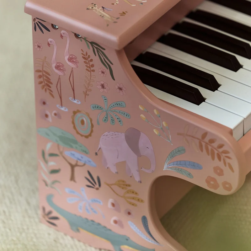 Houten piano - Roze - Safari Friends