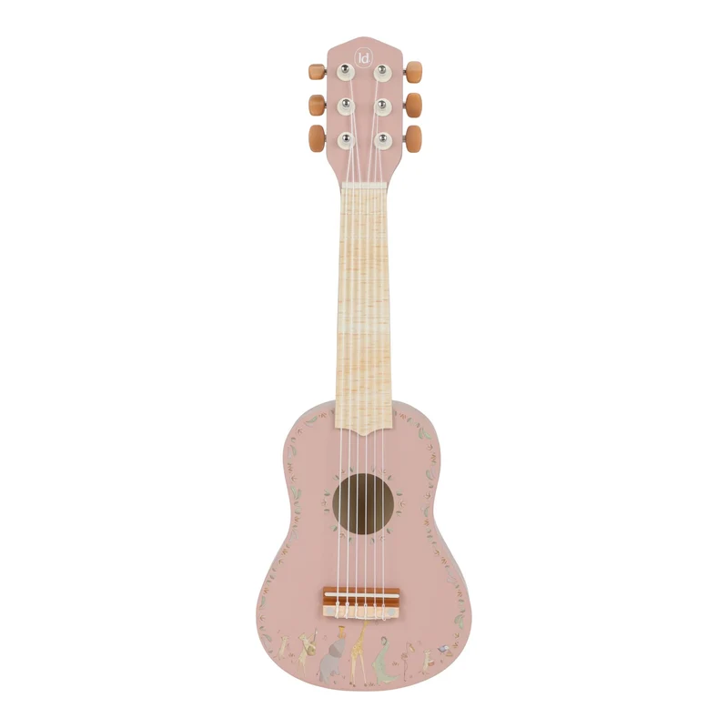 Houten gitaar - Roze - Safari Friends