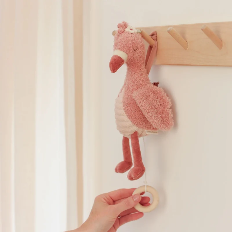 Muziekdoosje Flamingo - Roze