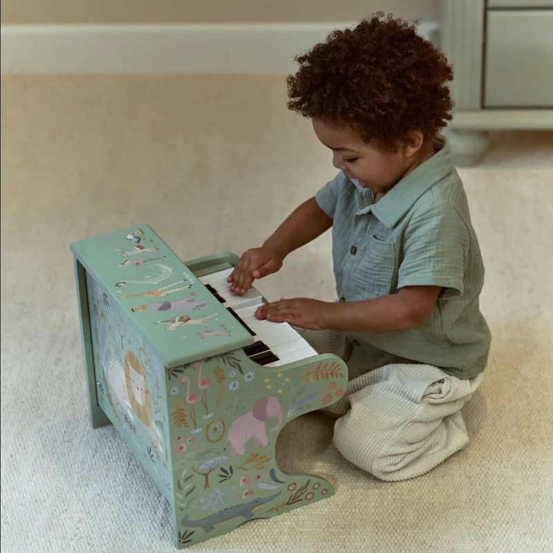 Houten piano - Groen - Safari Friends