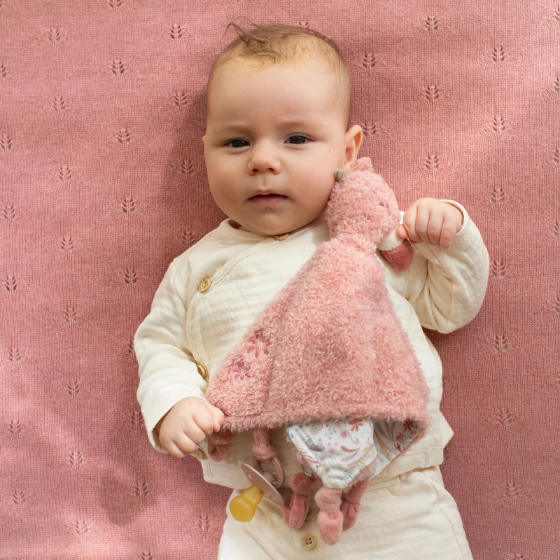 Knuffeldoekje Flamingo - Roze