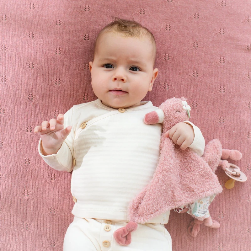 Knuffeldoekje Flamingo - Roze