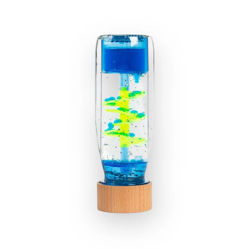 Bouteille sensorielle | Spirale Bleue