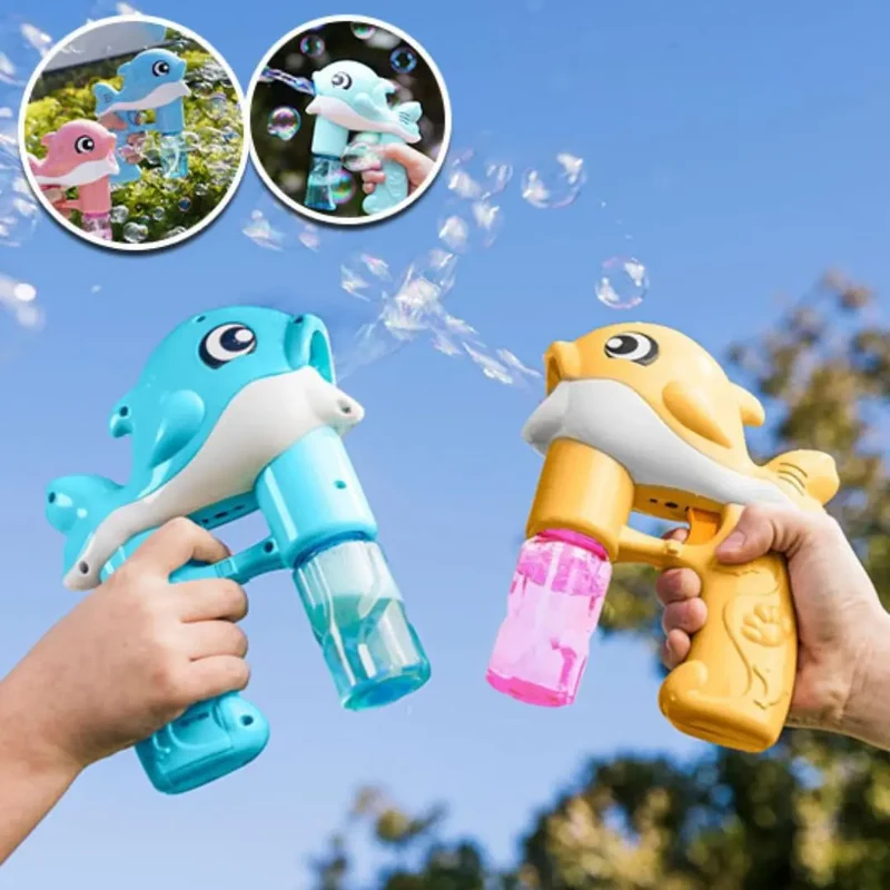 Pistolet à bulles lumineux pour enfants - BuBBLE DAUPHIN™