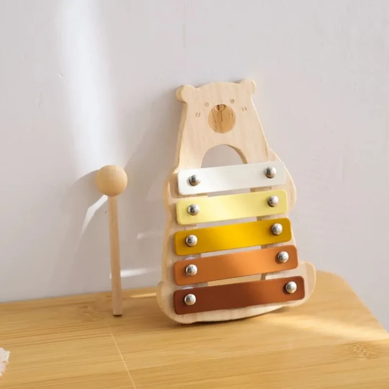 Xylophone en bois 5 notes pour bébé - HappyBear™