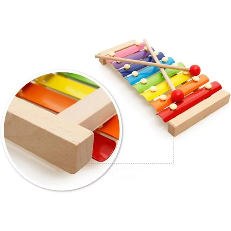 Xylophone en bois coloré 8 notes - Xyloparc™