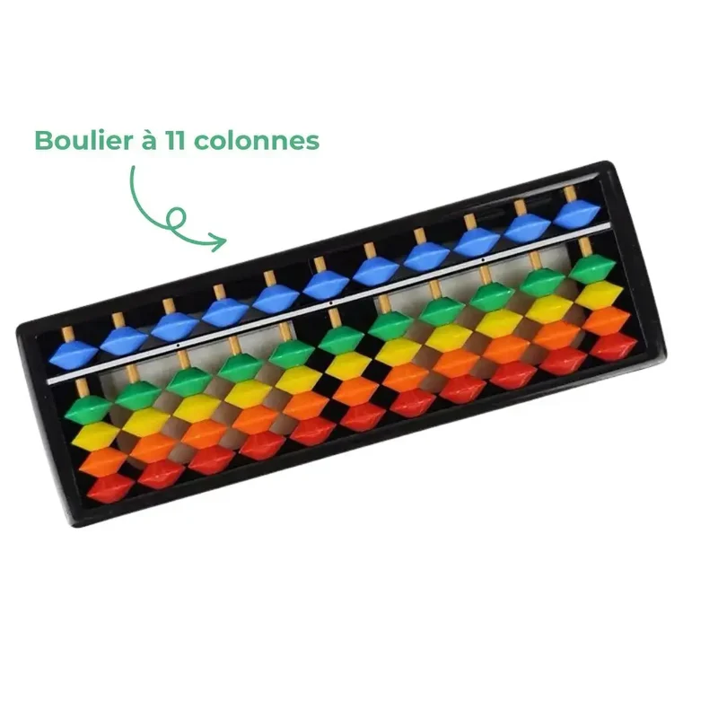 Boulier Chinois éducatif – 11 colonnes – Abaku™