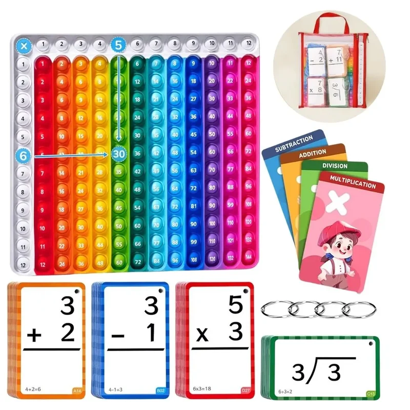 Jeu de Maths avec Cartes Flash & Tapis – PopPopMath™