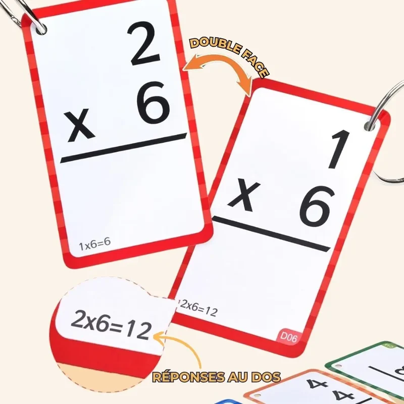 Jeu de Maths avec Cartes Flash & Tapis – PopPopMath™