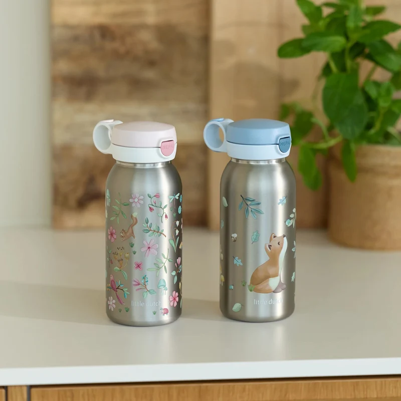 Mepal RVS drinkfles pop-up 600 ml - Roze