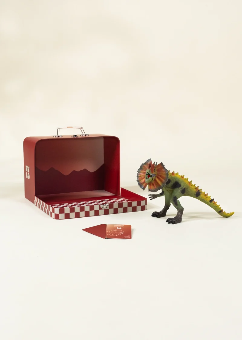 Dilophosaurus Dinosaur in a Collectible Box