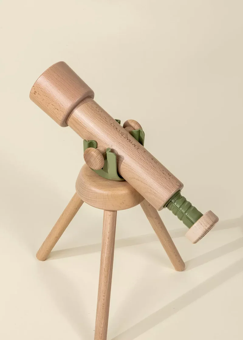 Wooden Tripod Telescope – 15x Zoom