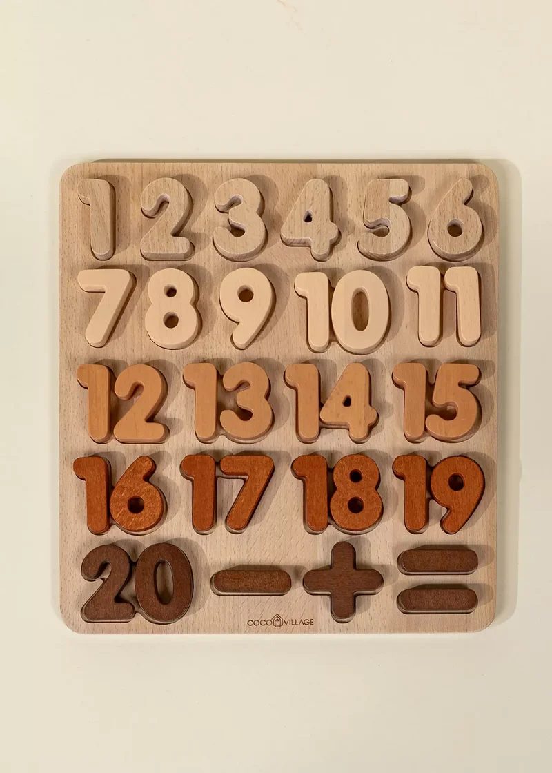 Wooden Numbers Set