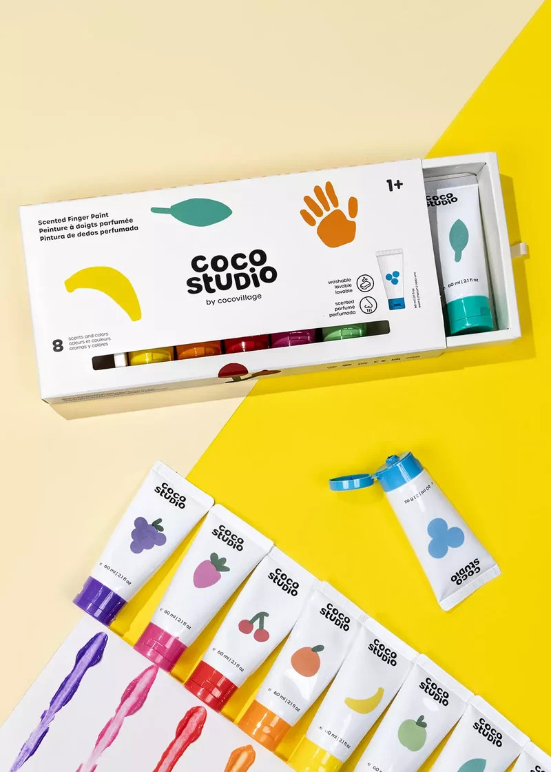 Scented Fingerpaint Set - 8 colors
