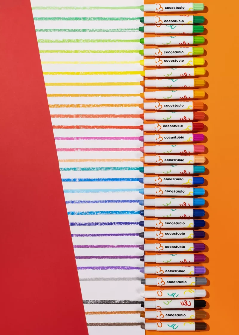 Quick Dry Paint Sticks Set - 30 colors