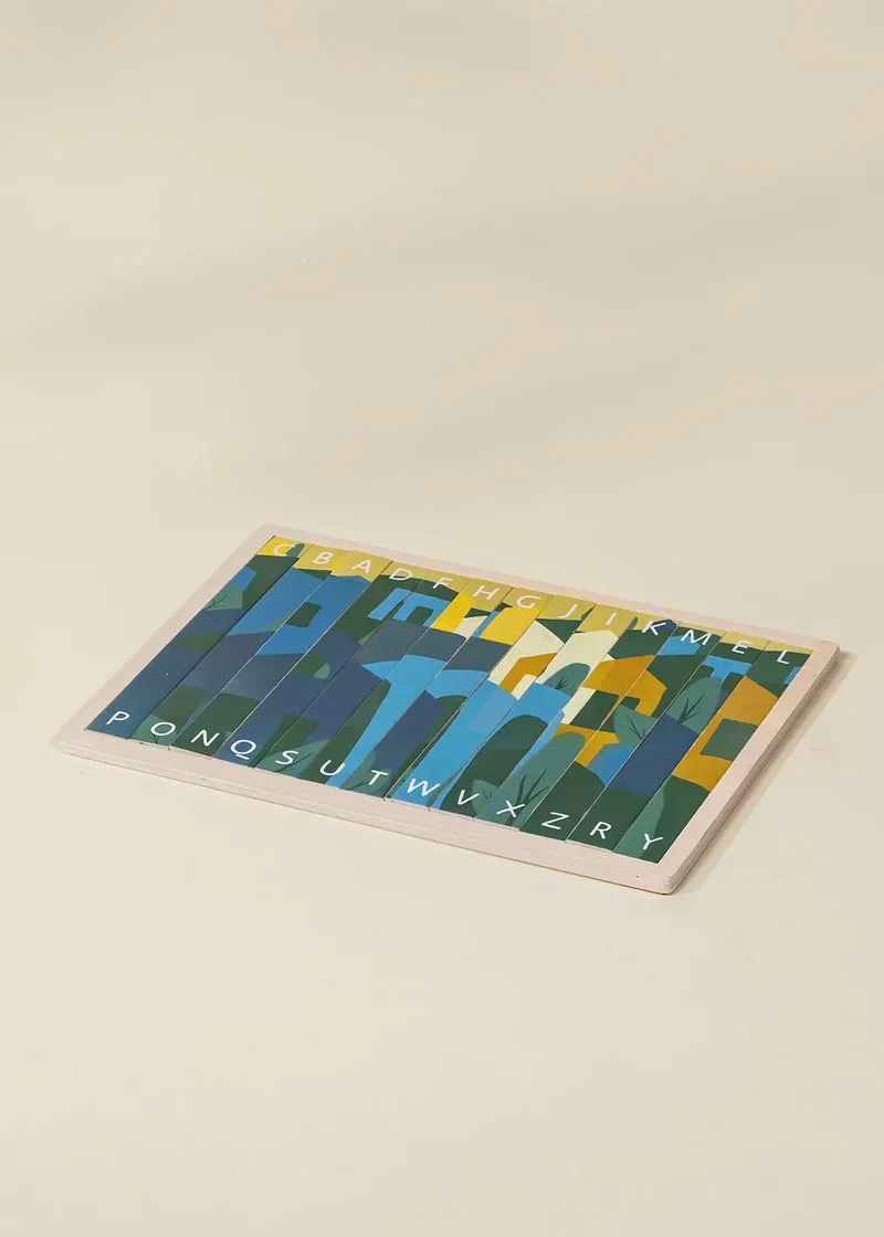 Alphabet Wooden Tab Puzzle - 13 pcs