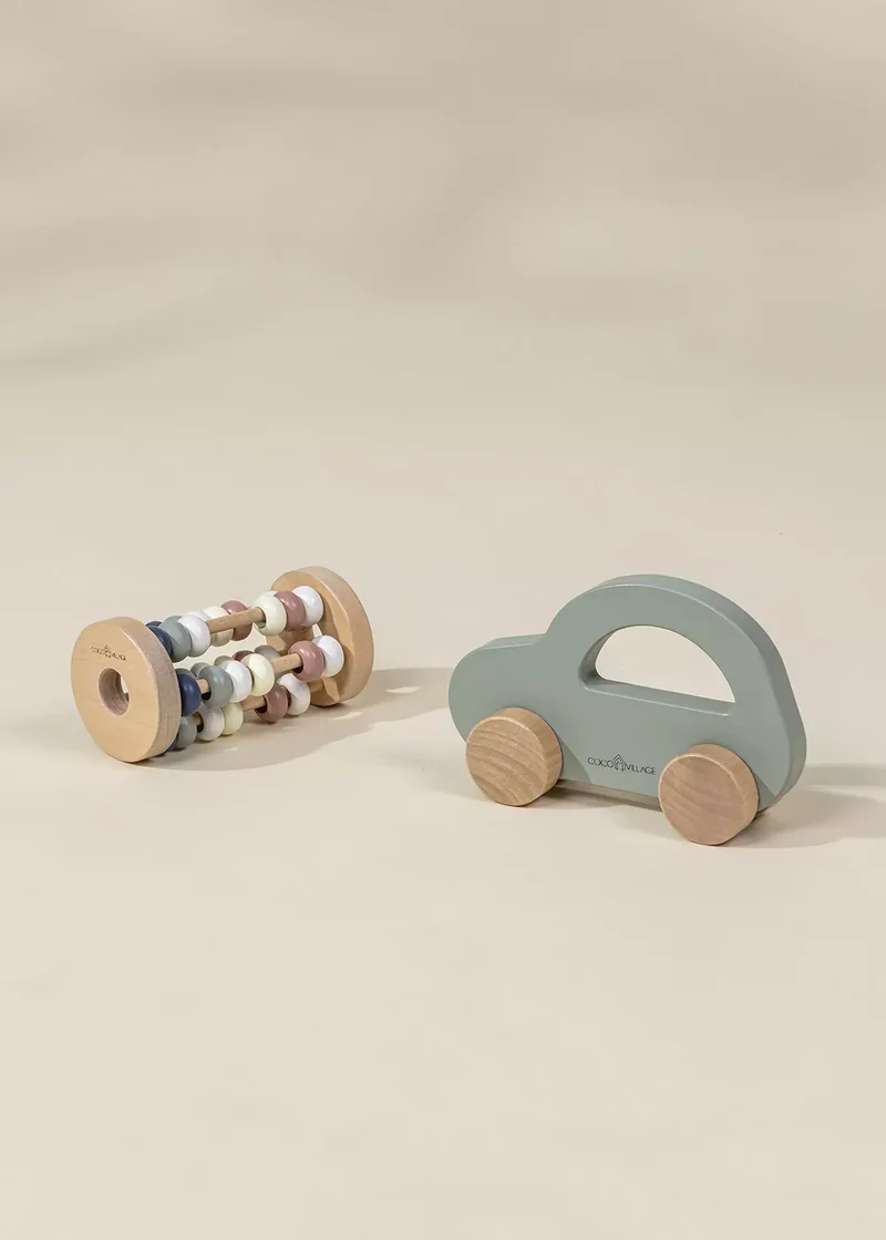 Wooden Baby Toy Gifting Set Abacus & Car