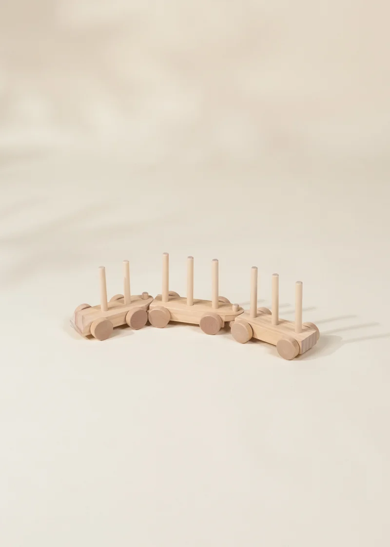 Oversized Wooden Stacking Train