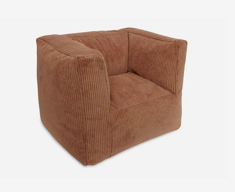 Fauteuil velours côtelé | Caramel
