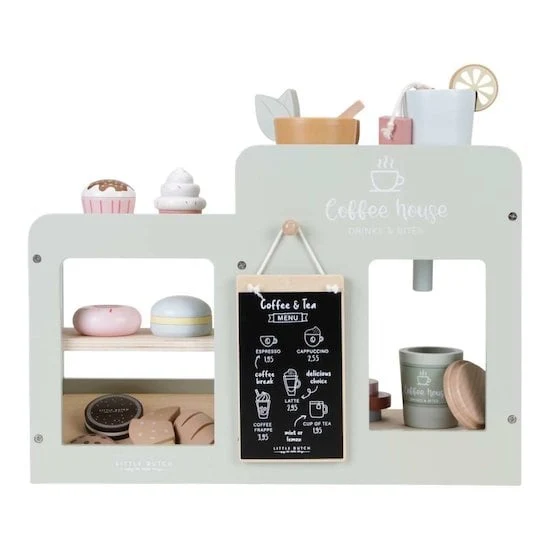 Grande machine à café en bois