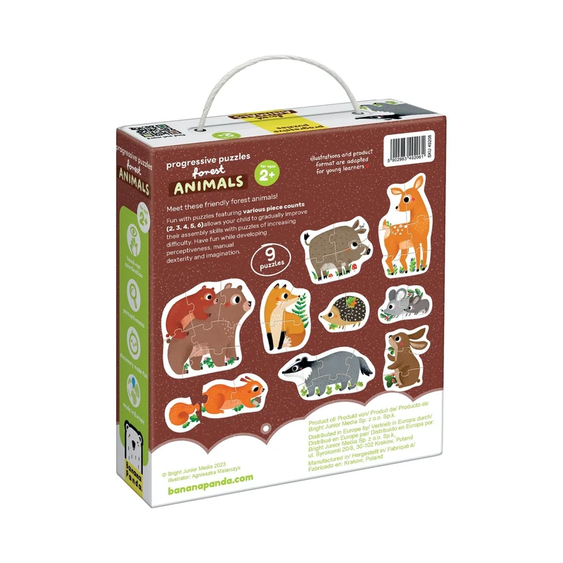 Puzzle animaux de la forêt 2 ans +
