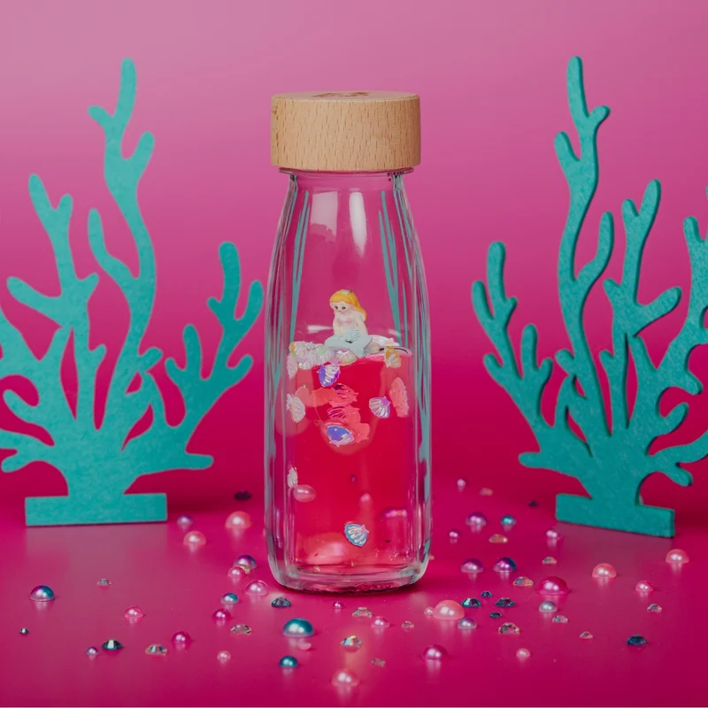 Bouteille sensorielle sirène étincelle de la mer - petit boum