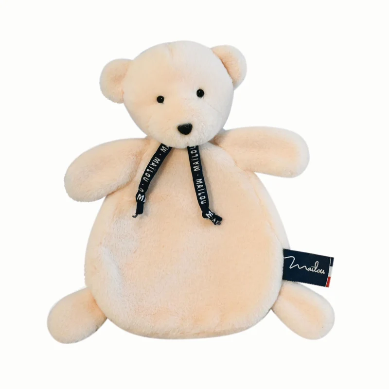 Doudou ours dorlotin ivoire