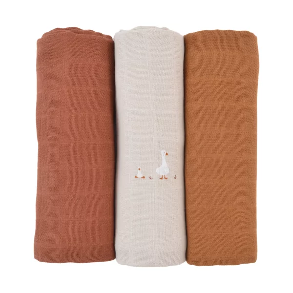 Lot de 3 langes coton bio Nils