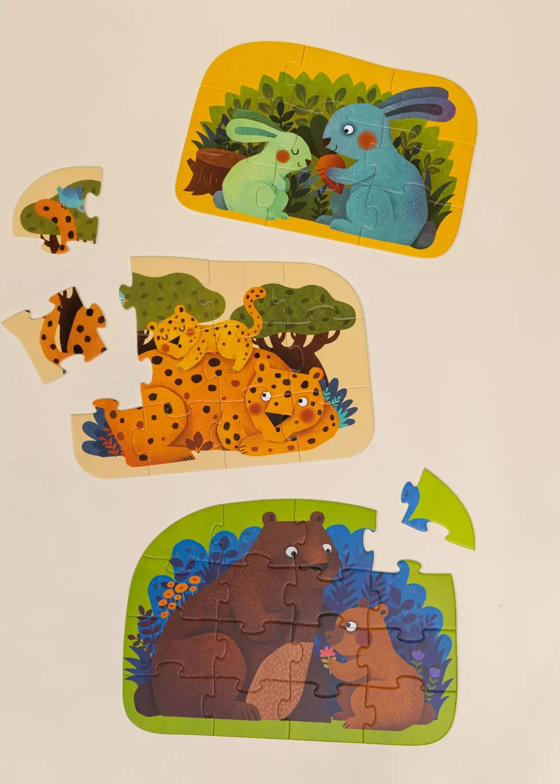 Level Up Puzzles Level 2- Parent & Baby(3 puzzles)
