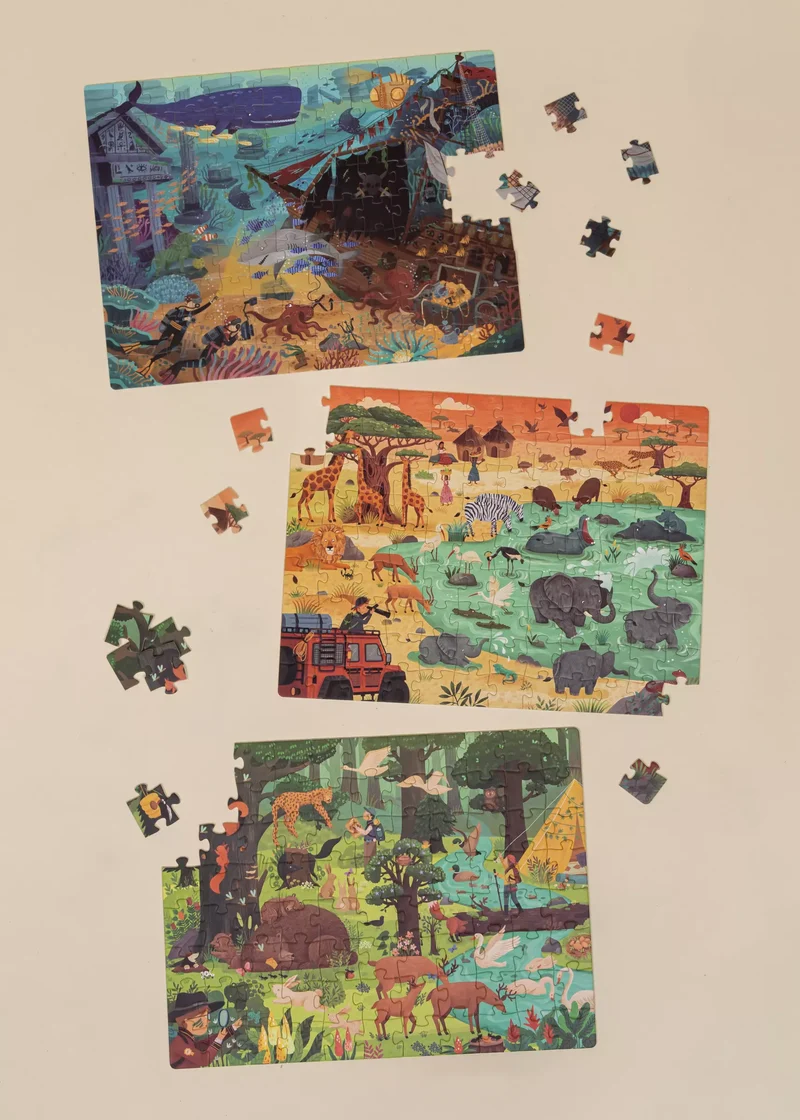 Level Up Puzzles Level 5 - Amazing Adventure (3 puzzles)