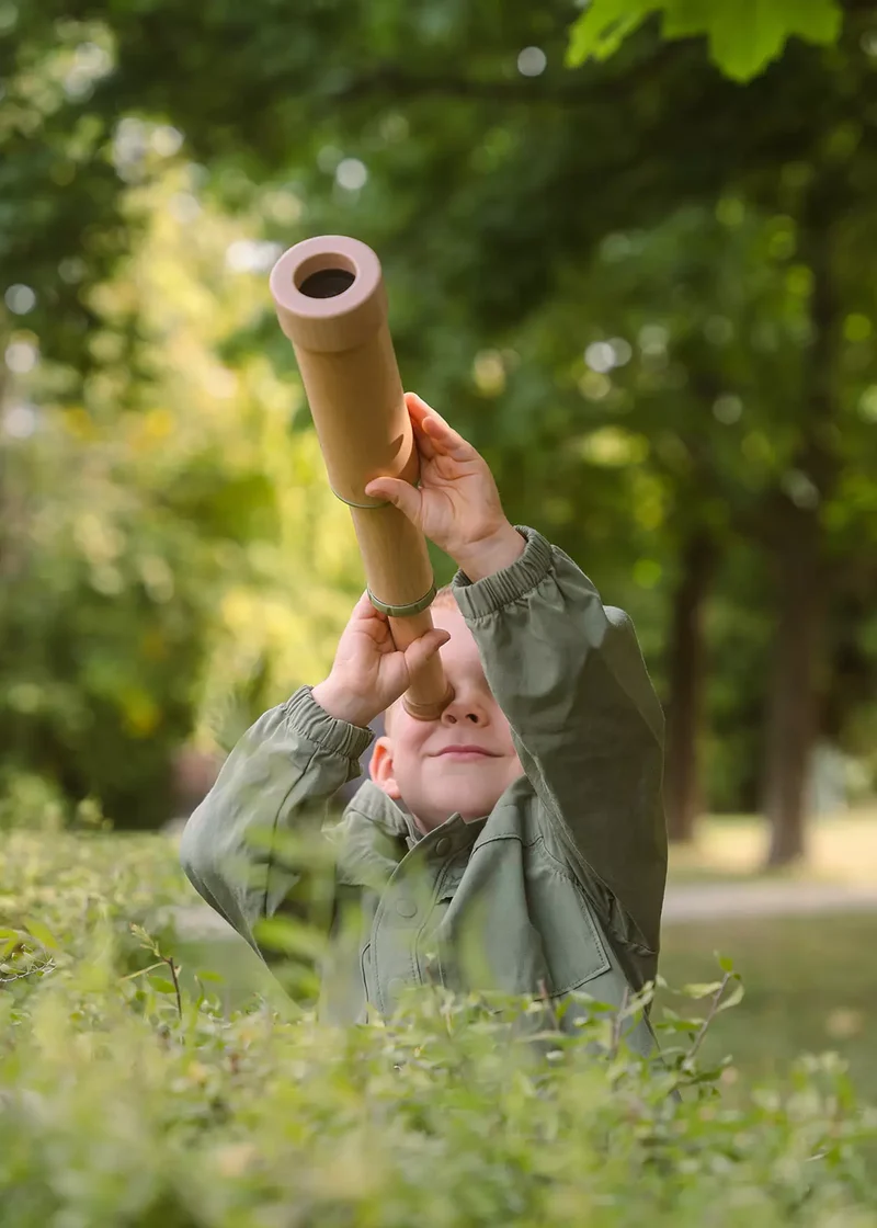 Wooden Handheld Telescope – 20x Zoom