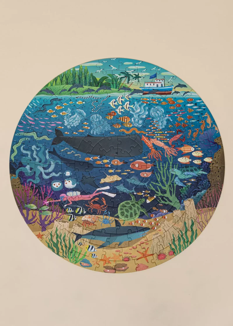 Round Puzzle - Ocean Exploration - 150pcs