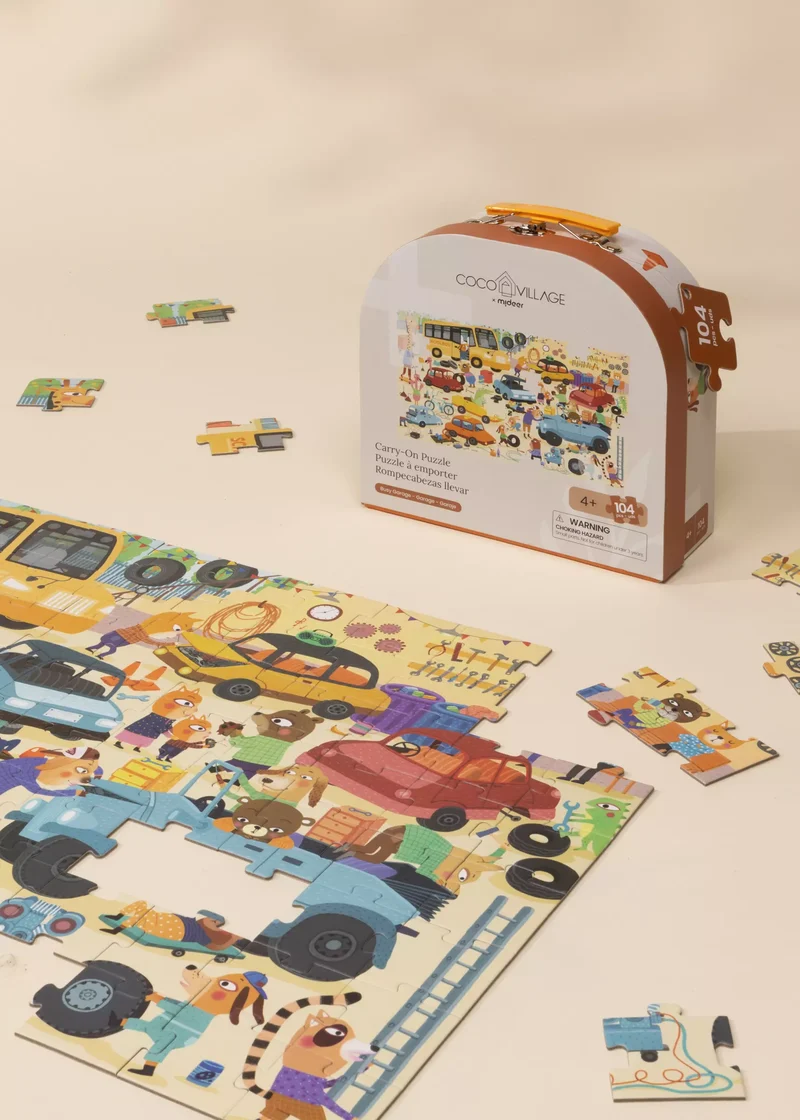 Carry-On Puzzle - Busy Garage - 104pcs