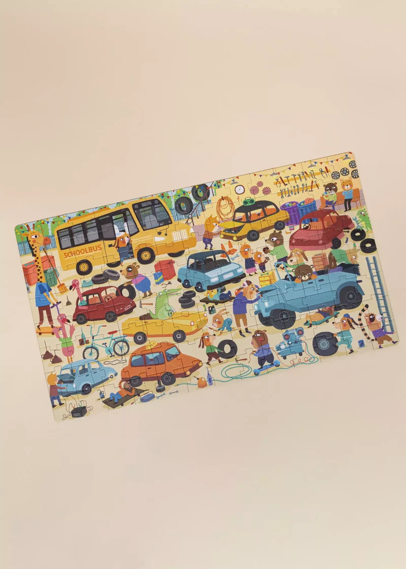 Carry-On Puzzle - Busy Garage - 104pcs
