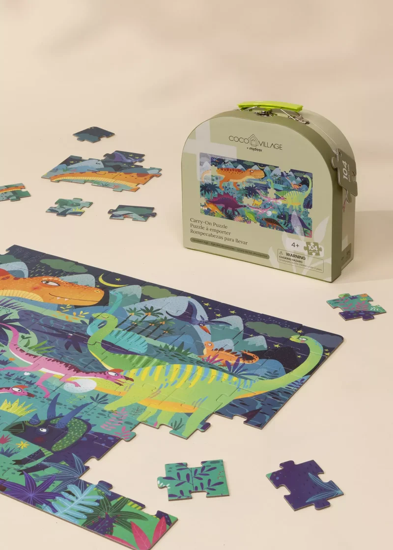 Carry-On Puzzle - Dinosaur Age - 104pcs