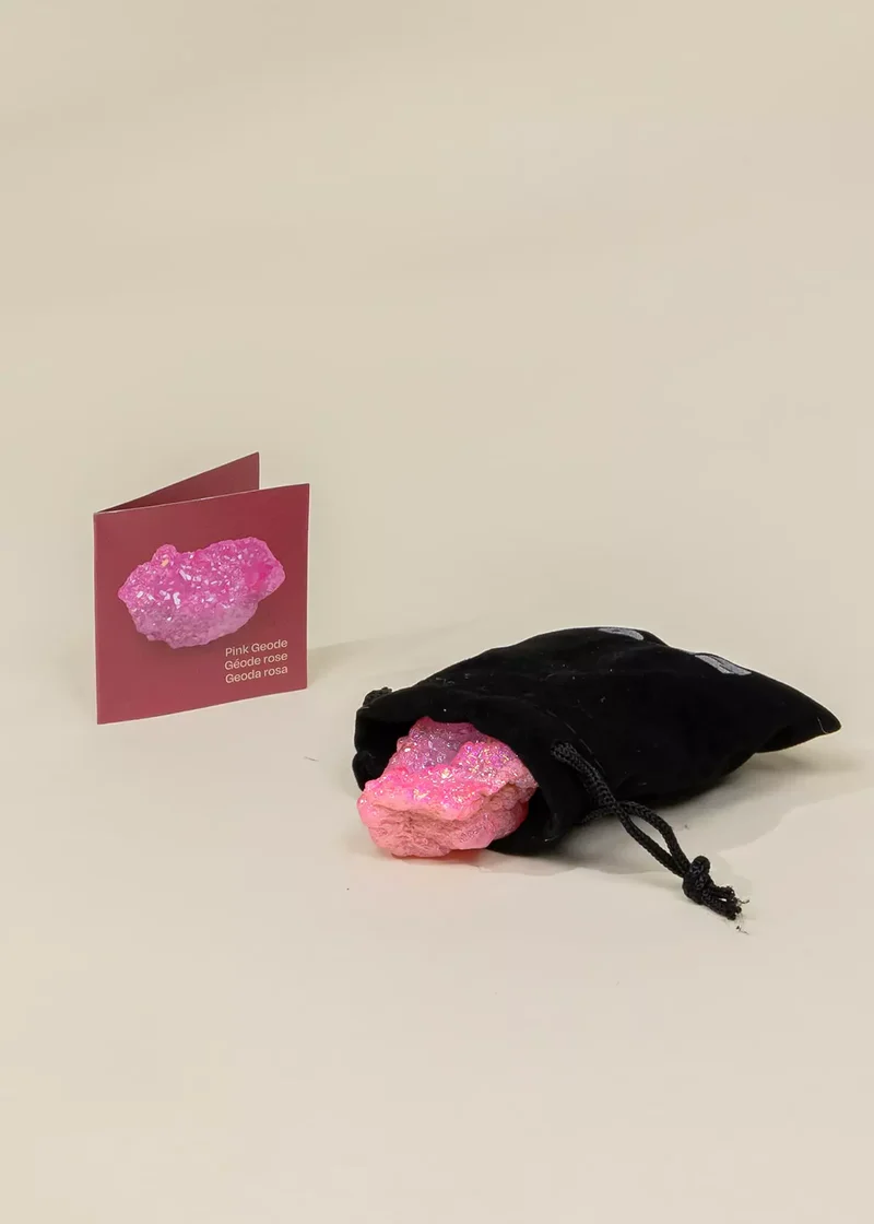 Collectible Mineral - Pink Geode