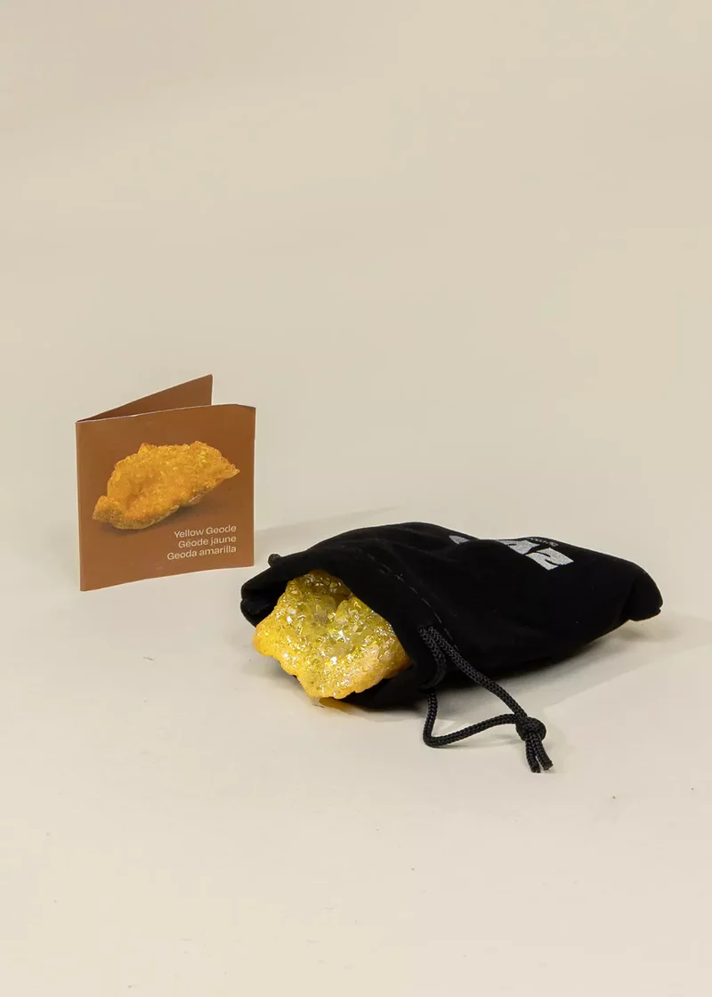 Collectible Mineral - Yellow Geode